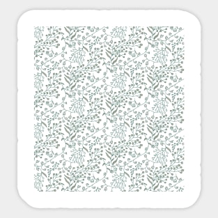 floral and berry ditsy neutral Sticker